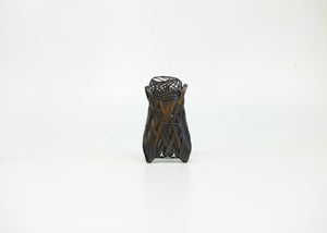 Bamboo hanging basket - Black - Semi kago
