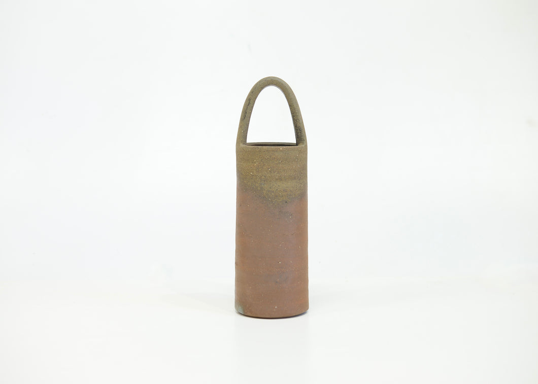 Flower vase with handle - Bizen
